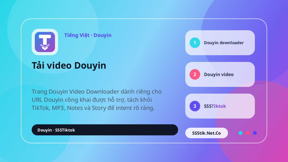 Douyin Video Downloader là gì? - SSSTikTok