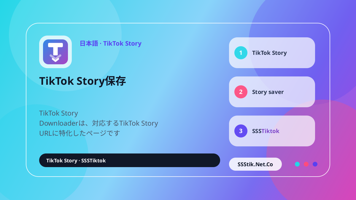 TikTok Story Downloaderとは？ - SSSTikTok